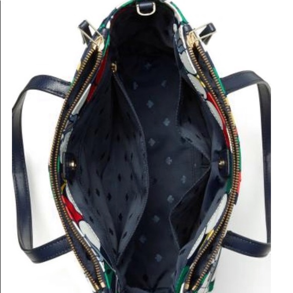 Kate Spade Medium Satchel, Dawn Breezy Blue Floral - Picture 3 of 6